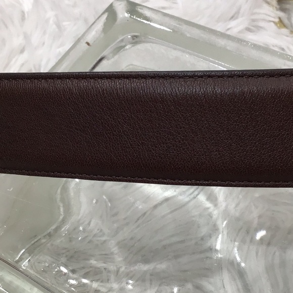 Coach Vintage Brown Leather Belt 8500 L Solid Brass Buckle Handcrafted - Picture 5 of 10
